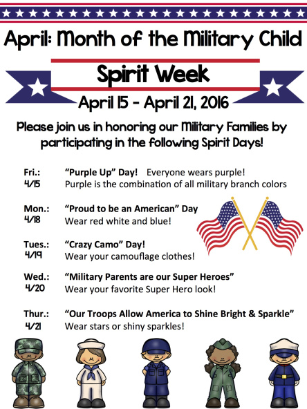 month-of-military-child-spirit-week